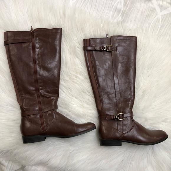 Unisa Shoes Unisa Brown Riding Boots Wide Calf Poshmark